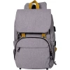 BABY ON BOARD Wickelrucksack Freestyle Yellowstone Grau