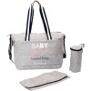 BABY ON BOARD Wickeltasche Simply Duffle Baby Girl Grau Meliert