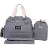 BABY ON BOARD Wickeltasche Urban Classic Grau