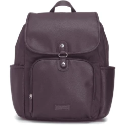 Babymel Wickelrucksack Freddie Vegan Leather Burgundy Convertible