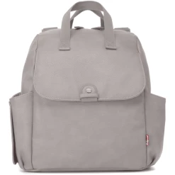 Babymel Wickelrucksack Robyn Convertible Backpack Faux Leather Pale Grey