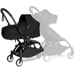BABYZEN Kinderwagen YOYO 0+ Connect Black Mit Liegewanne Black