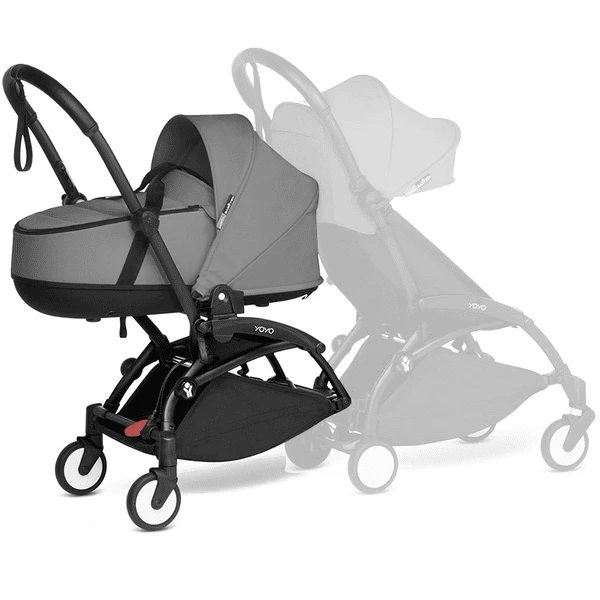 BABYZEN Kinderwagen YOYO 0+ Connect Black Mit Liegewanne Grey 1 BABYZEN Kinderwagen YOYO 0+ Connect Black Mit Liegewanne Grey