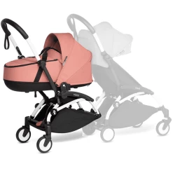 BABYZEN Kinderwagen YOYO 0+ Connect White Mit Liegewanne Ginger