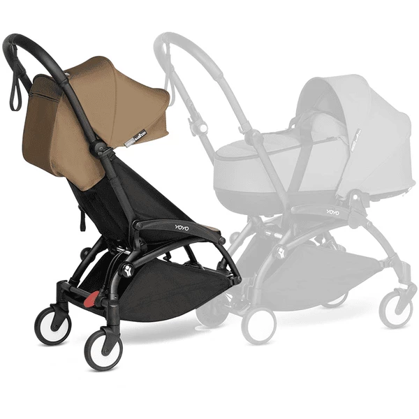 BABYZEN Kinderwagen YOYO 6+ Connect Black Mit Textilset Toffee 1 BABYZEN Kinderwagen YOYO 6+ Connect Black Mit Textilset Toffee