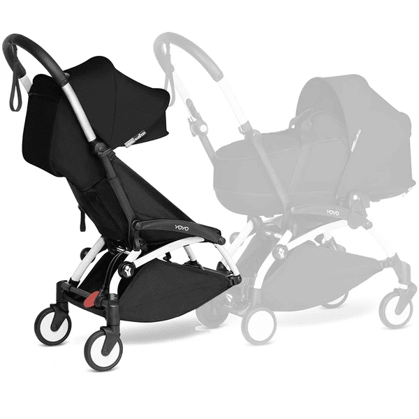 BABYZEN Kinderwagen YOYO 6+ Connect White Mit Textilset Black 1 BABYZEN Kinderwagen YOYO 6+ Connect White Mit Textilset Black