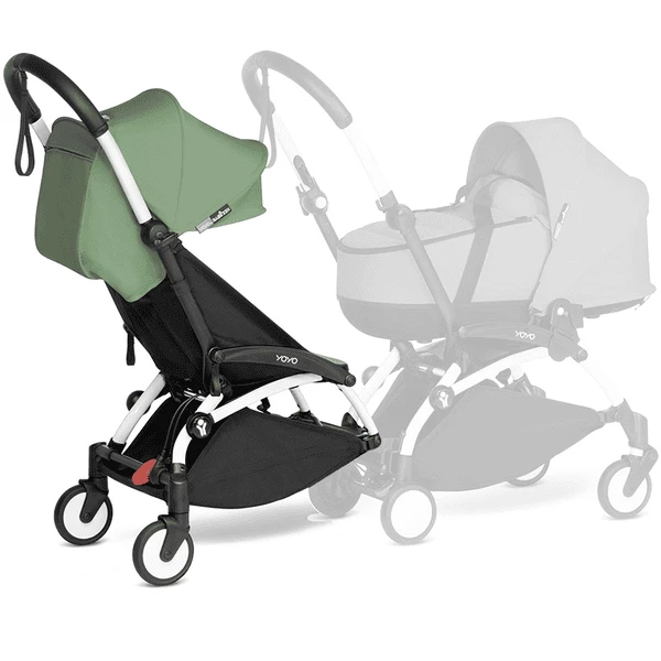 BABYZEN Kinderwagen YOYO 6+ Connect White Mit Textilset Peppermint 1 BABYZEN Kinderwagen YOYO 6+ Connect White Mit Textilset Peppermint