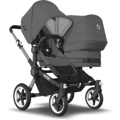 Bugaboo Geschwisterwagen Donkey 5 Duo Complete Graphite/Grey Melange