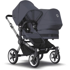 Bugaboo Geschwisterwagen Donkey 5 Duo Complete Graphite/Stormy Blue