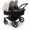 Bugaboo Zwillingswagen Donkey 5 Twin Complete Black/Misty White