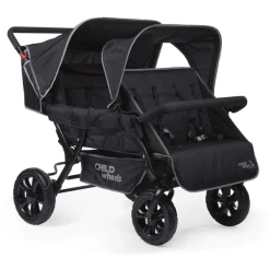 CHILDHOME Two By Two Sportwagen 4 Children Schwarz