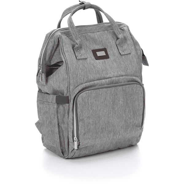 Fillikid Wickelrucksack Paris Melange Hellgrau 1 Fillikid Wickelrucksack Paris Melange Hellgrau