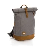 Fillikid Wickelrucksack Rolltop Berlin Grau Melange
