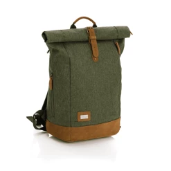 Fillikid Wickelrucksack Rolltop Berlin Grün Melange