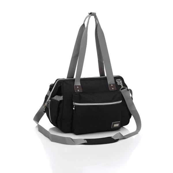 Fillikid Wickeltasche Korfu Melange Schwarz 1 Fillikid Wickeltasche Korfu Melange Schwarz