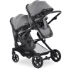 Hauck Geschwisterwagen Atlantic Twin Melange Grey