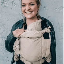 Hoppediz Babytrage Bondolino Blau-melange -Stokke Shop hoppediz babytrage bondolino blau melange a409263 5