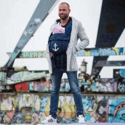 Hoppediz Babytrage Bondolino Marine Mit Anker -Stokke Shop hoppediz babytrage bondolino marine mit anker a411781 6