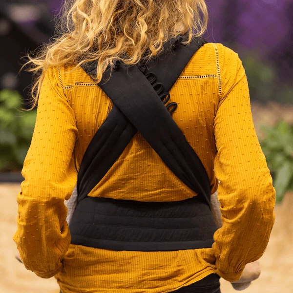 Hoppediz Babytrage Bondolino Schwarz Mit Blumen 8 Hoppediz Babytrage Bondolino Schwarz Mit Blumen – Bild 8