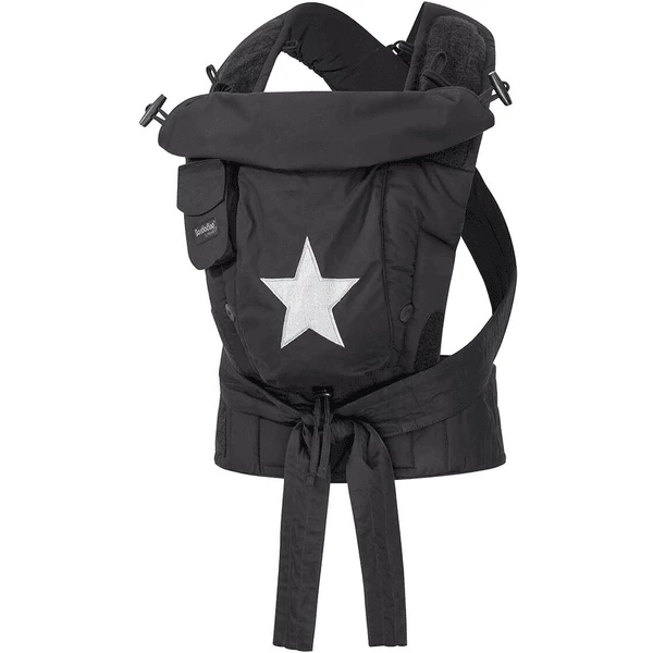 Hoppediz Babytrage Bondolino Schwarz Mit Stern 2 Hoppediz Babytrage Bondolino Schwarz Mit Stern – Bild 2