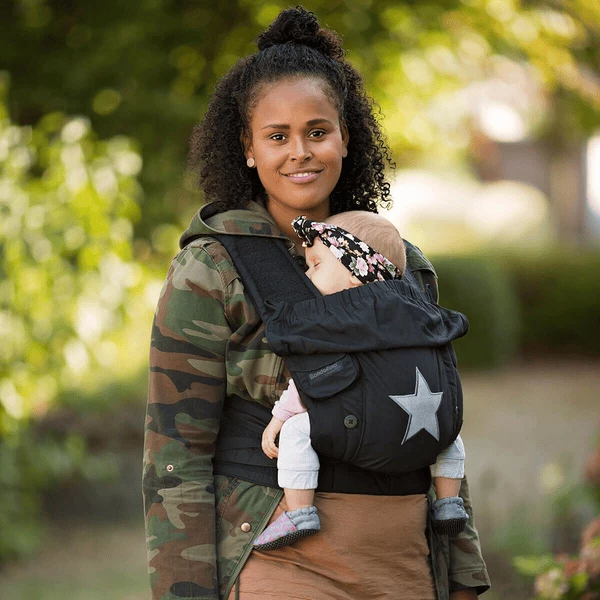 Hoppediz Babytrage Bondolino Schwarz Mit Stern 3 Hoppediz Babytrage Bondolino Schwarz Mit Stern – Bild 3