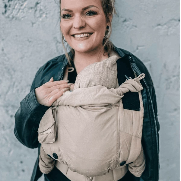 Hoppediz Babytrage Bondolino Taupe 2 Hoppediz Babytrage Bondolino Taupe – Bild 2