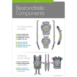 Hoppediz Babytrage Nabaca Basic-Set London Grau -Stokke Shop hoppediz babytrage nabaca basic set london grau a409460 4