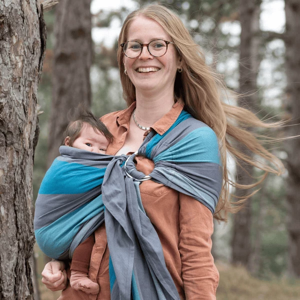 Hoppediz Babytragetuch Gewebter Ring-Sling Brighton 3 Hoppediz Babytragetuch Gewebter Ring-Sling Brighton – Bild 3