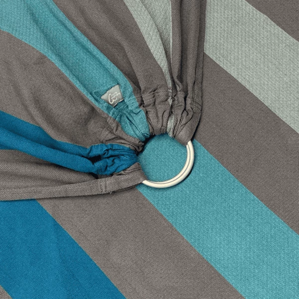 Hoppediz Babytragetuch Gewebter Ring-Sling Brighton 4 Hoppediz Babytragetuch Gewebter Ring-Sling Brighton – Bild 4