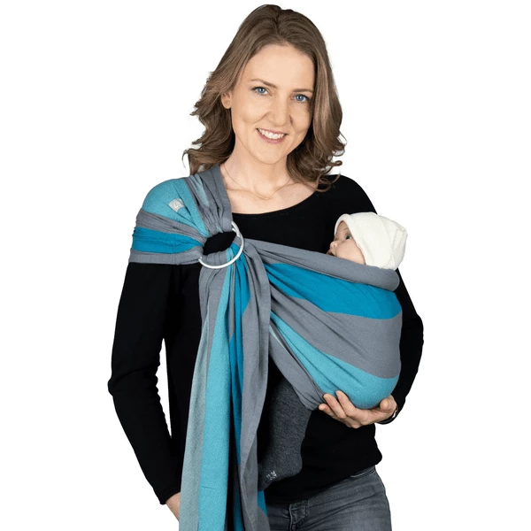 Hoppediz Babytragetuch Gewebter Ring-Sling Brighton 1 Hoppediz Babytragetuch Gewebter Ring-Sling Brighton