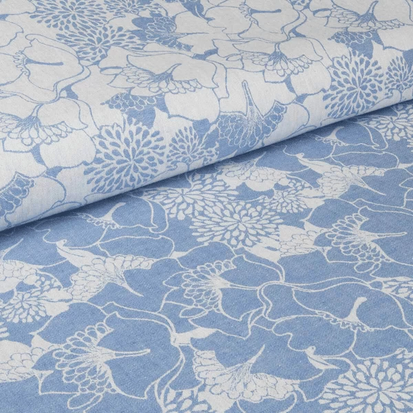 Hoppediz Babytragetuch Gewebter Ring-Sling Florenz Blau 3 Hoppediz Babytragetuch Gewebter Ring-Sling Florenz Blau – Bild 3