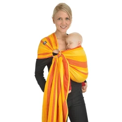 Hoppediz Babytragetuch Gewebter Ring-Sling Nairobi