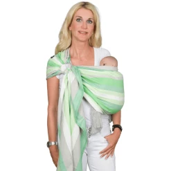 Hoppediz Babytragetuch Gewebter Ring-Sling Wellington