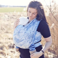 Hoppediz Babytragetuch Gewebtes Tragetuch Florenz Blau -Stokke Shop hoppediz babytragetuch gewebtes tragetuch florenz blau a409250 4