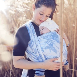 Hoppediz Babytragetuch Gewebtes Tragetuch Florenz Blau -Stokke Shop hoppediz babytragetuch gewebtes tragetuch florenz blau a409250 5