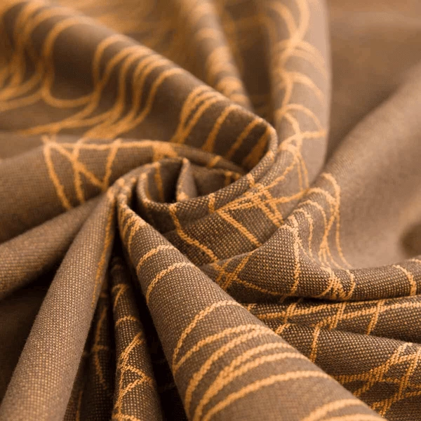 Hoppediz Babytragetuch Ring-Sling KbA-Qualität New York Mocca-gold 2 Hoppediz Babytragetuch Ring-Sling KbA-Qualität New York Mocca-gold – Bild 2