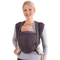 Hoppediz Babytragetuch Tragetuch KbA-Qualität New York Braun