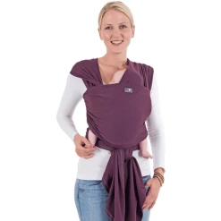 Hoppediz Elastisches Babytragetuch Neugeborenen Tragetuch Aubergine -Stokke Shop hoppediz elastisches babytragetuch neugeborenen tragetuch aubergine a359939 2