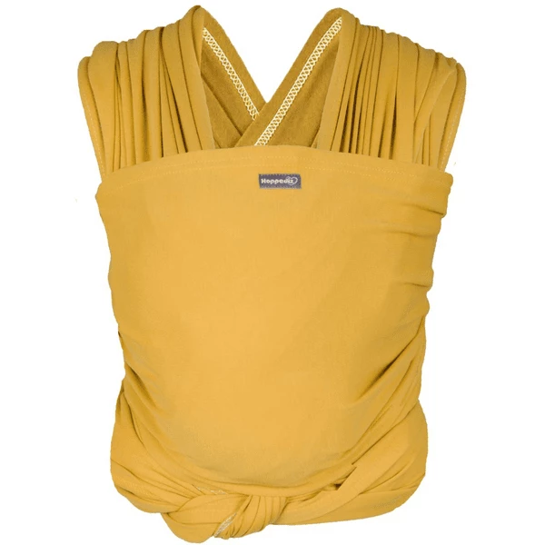 Hoppediz Elastisches Babytragetuch Neugeborenen Tragetuch Curry 1 Hoppediz Elastisches Babytragetuch Neugeborenen Tragetuch Curry