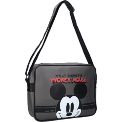 Vadobag Kidzroom Schultertasche Mickey Mouse There's Only One Logo Grey