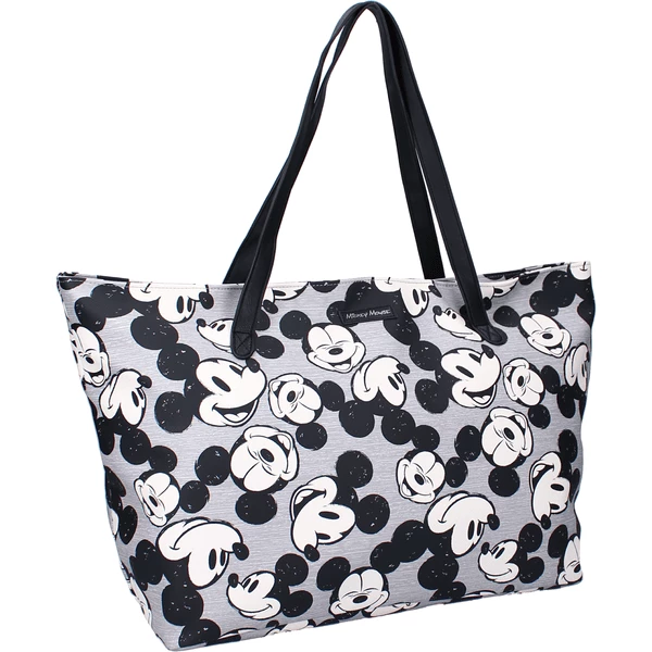 Vadobag Kidzroom Shopping Tasche Mickey Mouse Everywhere Grey 1 Vadobag Kidzroom Shopping Tasche Mickey Mouse Everywhere Grey