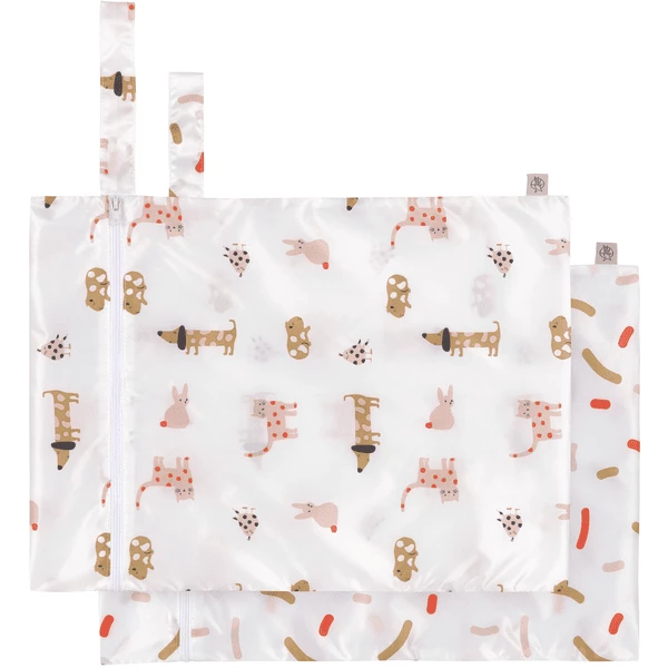 LÄSSIG Nasstasche 2 Stück Little Mateys Spicy Orange 1 LÄSSIG Nasstasche 2 Stück Little Mateys Spicy Orange