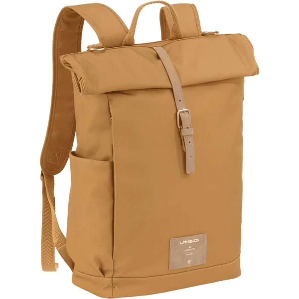 LÄSSIG Wickelrucksack Rolltop Backpack Curry 1 LÄSSIG Wickelrucksack Rolltop Backpack Curry