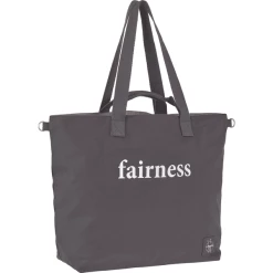LÄSSIG Wickeltasche Green Label Cotton Statement Shopper Anthrazit