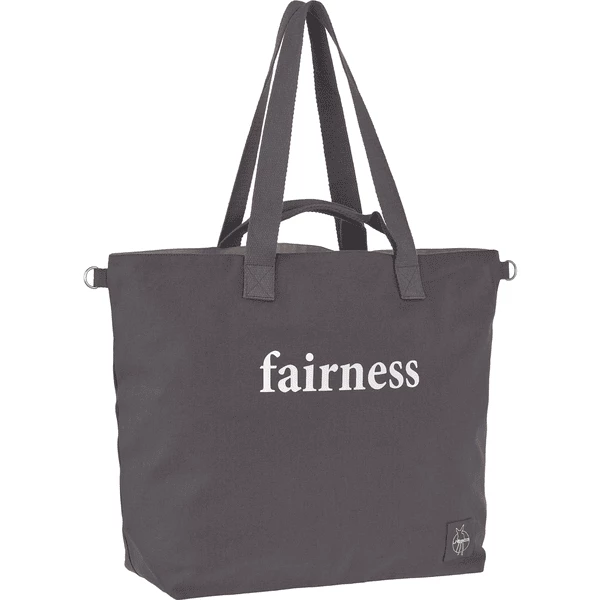 LÄSSIG Wickeltasche Green Label Cotton Statement Shopper Anthrazit 1 LÄSSIG Wickeltasche Green Label Cotton Statement Shopper Anthrazit