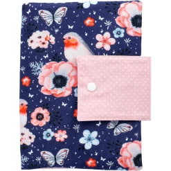 Land Juwelen Windeltasche Handmade Rosa Navy