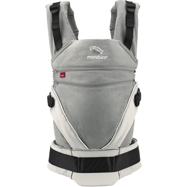 Manduca Babytrage XT Cotton Grey-White 1 Manduca Babytrage XT Cotton Grey-White