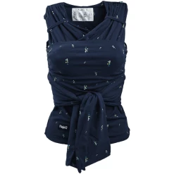 Najell Vorgebundenes Wickel Und Tragetuch Eucalyptus Navy Blue