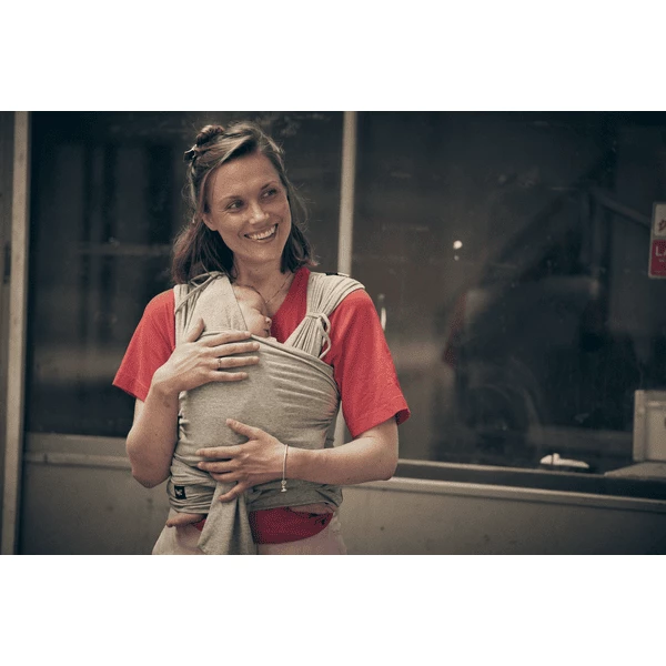 Najell Vorgebundenes Wickel Und Tragetuch Melange Grey 5 Najell Vorgebundenes Wickel Und Tragetuch Melange Grey – Bild 5