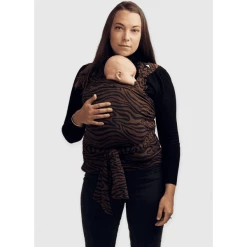 Najell Vorgebundenes Wickel Und Tragetuch Zebra Brown